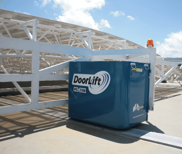 Operador electromecánico para techos retráctiles corredizos, para uso intensivo/industrial.